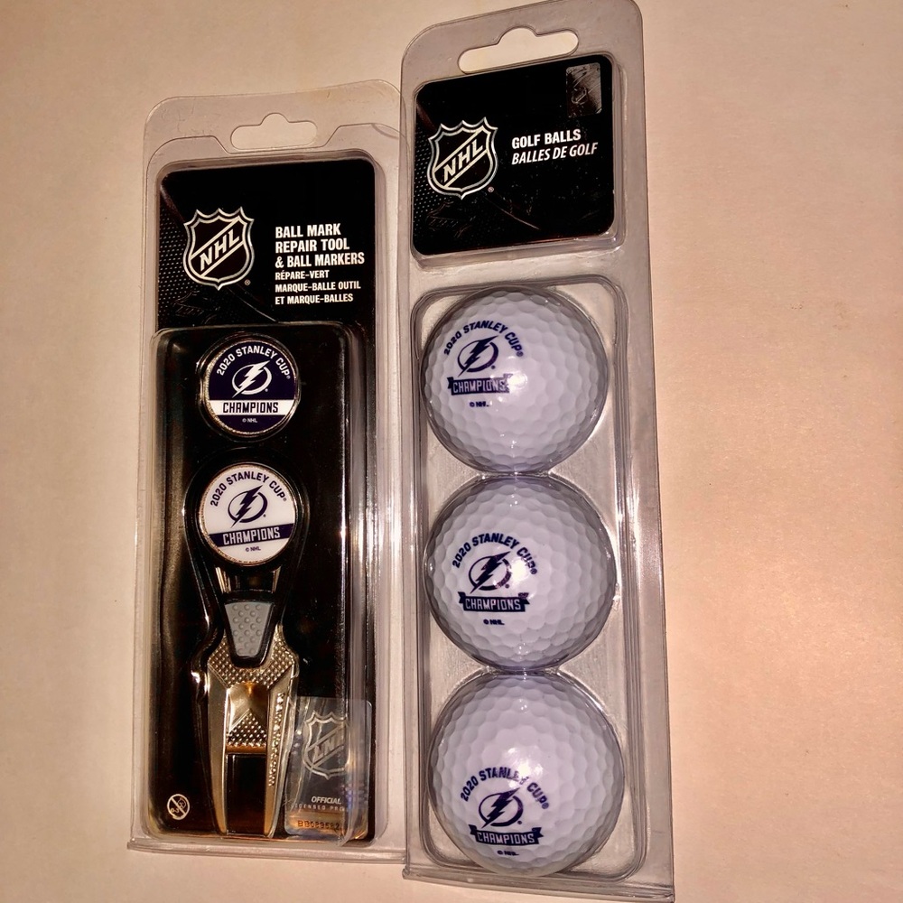 SEALED/NEW Tampa Bay Lightning 2020 Stanley Cup Championship GOLF Package
